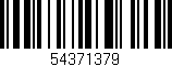 Código de barras (EAN, GTIN, SKU, ISBN): '54371379'