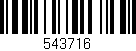 Código de barras (EAN, GTIN, SKU, ISBN): '543716'