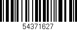 Código de barras (EAN, GTIN, SKU, ISBN): '54371627'