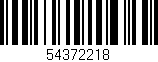 Código de barras (EAN, GTIN, SKU, ISBN): '54372218'
