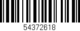 Código de barras (EAN, GTIN, SKU, ISBN): '54372618'