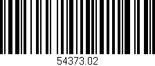 Código de barras (EAN, GTIN, SKU, ISBN): '54373.02'