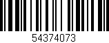 Código de barras (EAN, GTIN, SKU, ISBN): '54374073'