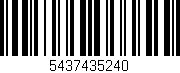 Código de barras (EAN, GTIN, SKU, ISBN): '5437435240'