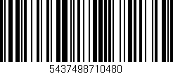 Código de barras (EAN, GTIN, SKU, ISBN): '5437498710480'