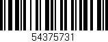 Código de barras (EAN, GTIN, SKU, ISBN): '54375731'