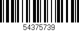 Código de barras (EAN, GTIN, SKU, ISBN): '54375739'
