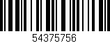 Código de barras (EAN, GTIN, SKU, ISBN): '54375756'