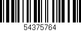 Código de barras (EAN, GTIN, SKU, ISBN): '54375764'