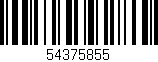 Código de barras (EAN, GTIN, SKU, ISBN): '54375855'