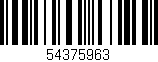 Código de barras (EAN, GTIN, SKU, ISBN): '54375963'