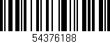 Código de barras (EAN, GTIN, SKU, ISBN): '54376188'