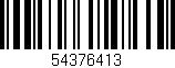 Código de barras (EAN, GTIN, SKU, ISBN): '54376413'