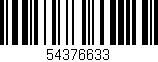 Código de barras (EAN, GTIN, SKU, ISBN): '54376633'