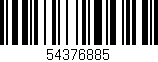 Código de barras (EAN, GTIN, SKU, ISBN): '54376885'