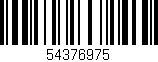 Código de barras (EAN, GTIN, SKU, ISBN): '54376975'
