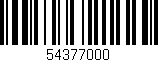 Código de barras (EAN, GTIN, SKU, ISBN): '54377000'