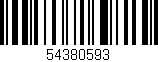 Código de barras (EAN, GTIN, SKU, ISBN): '54380593'