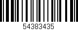 Código de barras (EAN, GTIN, SKU, ISBN): '54383435'