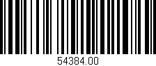 Código de barras (EAN, GTIN, SKU, ISBN): '54384.00'