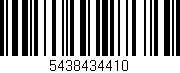 Código de barras (EAN, GTIN, SKU, ISBN): '5438434410'