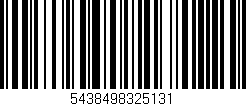 Código de barras (EAN, GTIN, SKU, ISBN): '5438498325131'