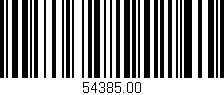Código de barras (EAN, GTIN, SKU, ISBN): '54385.00'
