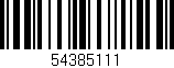 Código de barras (EAN, GTIN, SKU, ISBN): '54385111'