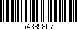 Código de barras (EAN, GTIN, SKU, ISBN): '54385867'