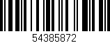 Código de barras (EAN, GTIN, SKU, ISBN): '54385872'
