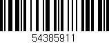 Código de barras (EAN, GTIN, SKU, ISBN): '54385911'