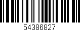 Código de barras (EAN, GTIN, SKU, ISBN): '54386827'