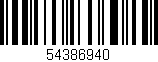 Código de barras (EAN, GTIN, SKU, ISBN): '54386940'