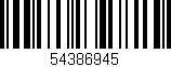 Código de barras (EAN, GTIN, SKU, ISBN): '54386945'
