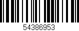 Código de barras (EAN, GTIN, SKU, ISBN): '54386953'