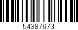 Código de barras (EAN, GTIN, SKU, ISBN): '54387673'