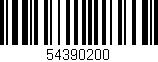 Código de barras (EAN, GTIN, SKU, ISBN): '54390200'