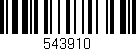 Código de barras (EAN, GTIN, SKU, ISBN): '543910'