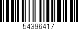 Código de barras (EAN, GTIN, SKU, ISBN): '54396417'