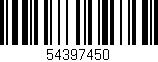 Código de barras (EAN, GTIN, SKU, ISBN): '54397450'