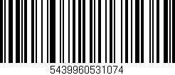 Código de barras (EAN, GTIN, SKU, ISBN): '5439960531074'
