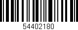 Código de barras (EAN, GTIN, SKU, ISBN): '54402180'