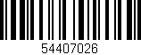 Código de barras (EAN, GTIN, SKU, ISBN): '54407026'