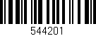 Código de barras (EAN, GTIN, SKU, ISBN): '544201'