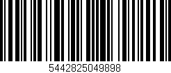 Código de barras (EAN, GTIN, SKU, ISBN): '5442825049898'