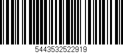 Código de barras (EAN, GTIN, SKU, ISBN): '5443532522919'