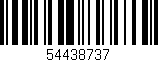 Código de barras (EAN, GTIN, SKU, ISBN): '54438737'
