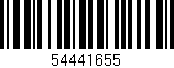Código de barras (EAN, GTIN, SKU, ISBN): '54441655'