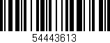 Código de barras (EAN, GTIN, SKU, ISBN): '54443613'