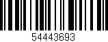 Código de barras (EAN, GTIN, SKU, ISBN): '54443693'